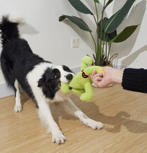 Load image into Gallery viewer, Dog Squeaky Toys Chew Puppy Fluffy Rope Toy Durable Teeth Grindin PET Cat Green