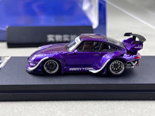 Load image into Gallery viewer, SW 1:64 Purple Army Girl RWB 993 Classic Sports Model Diecast Metal Car BN