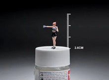 Load image into Gallery viewer, 1:64 Painted Figure Mini Model Miniature Resin Diorama Sand Boxing Girl Boxer