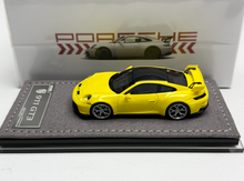 Load image into Gallery viewer, ZJWJ 1:64 Yellow 911 GT3 Sports Model Diecast Resin Car New Collection