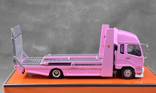 Load image into Gallery viewer, GCD 1:64 Pink Fuso Fighter Mk2 Double Deck Tow Model Diecast Metal Car New
