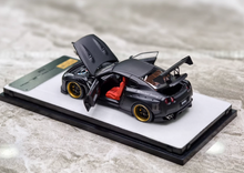 Load image into Gallery viewer, PGM 1:64 Black GTR R35 Rocket Bunny Engine Sports Model Diecast Metal Car New Collection