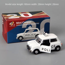 Load image into Gallery viewer, TINY 1:50 UK Police Mini Cooper Vintage Classic Model Toy Metal Car BN