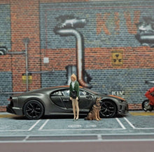 Load image into Gallery viewer, 1:64 Painted Figure Mini Model Miniature Car Scenes Resin Short Hair Girl Lady