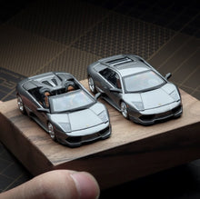 Load image into Gallery viewer, PK 1:64 Grey Murcielago LP640 Coupe Sports Open Model Diecast Metal Car New Collection