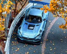 Load image into Gallery viewer, RM 1:64 Blue AMG GTS Widebody Racing Sports Model Diecast Metal Car New Collection