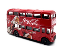 Load image into Gallery viewer, 1:76 London Double Decker Bus Santa Coke Christmas Model Diecast Metal Car New