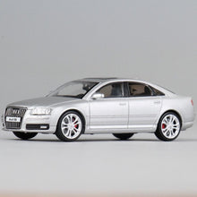 Load image into Gallery viewer, JKM 1:64 Silver S8 D3 Sedan Sports Model Diecast Metal Car New Collection
