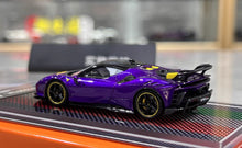 Load image into Gallery viewer, U2 1:64 Purple SF90XX Stradale Racing Sports Model Diecast Resin Car New Collection