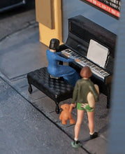 Load image into Gallery viewer, 1:64 Painted Figure Mini Model Miniature Resin Diorama Sand Pianist Lady Piano New