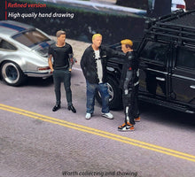 Load image into Gallery viewer, 1:64 Painted Figure Mini Model Miniature Resin Diorama Street Tattoo Man Boy Guy