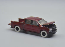 Load image into Gallery viewer, AW 1:64 Wine Red 2020 Silverado Pickup Truck Sport Model Diecast Metal Car New Collection