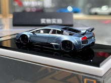 Load image into Gallery viewer, 404Error 1:64 Ice Blue Murcielago LBWK Sports Model Diecast Resin Car New Collection