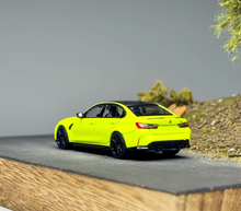 Load image into Gallery viewer, AR 1:64 Yellow M3 G80 Sedan Sports Model Diecast Metal Car New Collection