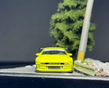 Load image into Gallery viewer, Tarmac 1:64 Yellow RX-7 FC3s Widebody Sports Model Diecast Metal Car New Collection