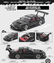 Load image into Gallery viewer, Mortal 1:64 Black Silvia S14 GT Spec V2 Seiji Sports Model Diecast Metal Car