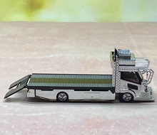 Load image into Gallery viewer, MT 1:64 Silver Dekotora Flatbed Tow Truck Sports VIP Model Diecast Metal Car