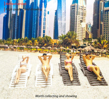 Load image into Gallery viewer, 1:64 Painted Figure Mini Model Miniature Resin Diorama Toy Beach Vacation Bikini