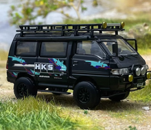 Load image into Gallery viewer, Autobots 1:64 Black HKS 4WD Delica L300 Camper Van Model Diecast Metal Car