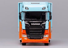 Load image into Gallery viewer, GCD 1:64 Blue Scania S730 Enclosed Double Deck Tow Truck Model Diecast Metal