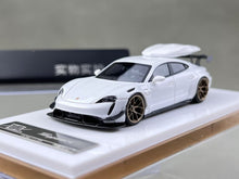 Load image into Gallery viewer, 404Error 1:64 White Taycan Roof Box Racing Sports Model Diecast Resin Car New Collection
