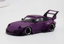Load image into Gallery viewer, Scalemini 1:64 Purple RWB 993 911 Racing Sports Model Diecast Resin Car New Collection
