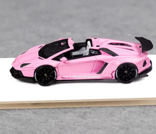 Load image into Gallery viewer, FW 1:64 Pink Aventador LP700 Convertible LBWK Sport Model Diecast Resin Car