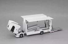 Load image into Gallery viewer, GCD 1:64 White Scania S730 Enclosed Double Deck Tow Truck Model Diecast Metal