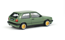 Load image into Gallery viewer, Poprace 1:64 Green Golf GTI MK2 Racing Sports Model Toy Diecast Metal Car New Collection