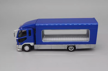 Load image into Gallery viewer, GCD 1:64 Blue Fuso FK Fighter Outriggers Raised Truck Model Diecast Metal Car