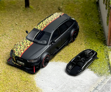Load image into Gallery viewer, JEC 1:64 Black RS6 Widebody Wagon DTM Sports Model Diecast Resin Car New Collection