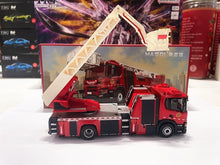 Load image into Gallery viewer, Masdi 1:64 Red Aerial Ladder Fire Engine Truck L32 Model Diecast Metal Car New Collection