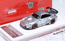 Load image into Gallery viewer, Fuelme 1:64 Silver Phantom RWB 993 Racing Sports Model Diecast Resin Car New