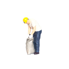 Load image into Gallery viewer, 1:64 Painted Figure Mini Model Miniature Resin Diorama Mining Porter Worker Man