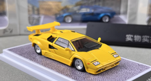 Load image into Gallery viewer, FY 1:64 Yellow Countach LP5000 QV Racing Sports Model Diecast Metal Car New Collection