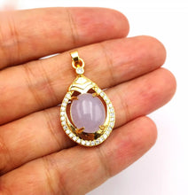 Load image into Gallery viewer, Nature Jade Water Drop Pendant Necklace Gift Jewelry charm Blessing Lucky New g