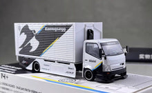 Load image into Gallery viewer, MT 1:64 White H300 Box Truck Custom Sports Model Diecast Metal Car New Collection