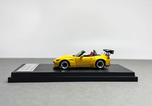 Load image into Gallery viewer, SW 1:64 JDM Yellow Miata MX5 Convertible Pandem Sport Model Diecast Metal Car