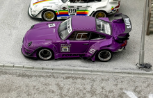Load image into Gallery viewer, SW 1:64 Purple 911 RWB 993 Apple #18 Racing Sports Model Diecast Metal Car New Collection
