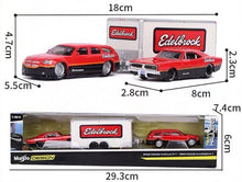Load image into Gallery viewer, Maisto 1:64 2006 Magnum R/T Trailer 1969 Charger Haulers Model Diecast Car New