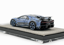 Load image into Gallery viewer, HH 1:64 Black Blue Chiron Super Sports 300+ Model Diecast Resin Car BN