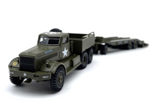 Load image into Gallery viewer, 1:76 Green US Army Diamond T Transporter Trailer Model Diecast Metal Car New Collection