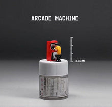 Load image into Gallery viewer, 1:64 Painted Figure Mini Model Miniature Resin Diorama Arcade Machine Boy Set