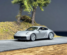 Load image into Gallery viewer, AR 1:64 Silver 911 Carrera 992.1 GT Sports Model Diecast Metal Car New Collection