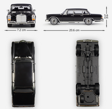 Load image into Gallery viewer, WELLY 1:24 1963 Benz 600 Sedan Classic Vintage Model Diecast Metal Car New