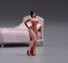 Load image into Gallery viewer, 1:64 Painted Figure Model Miniature Resin Diorama Sand Dress Lady Sexy Beauty