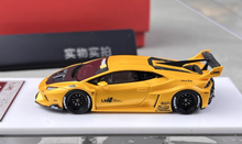 Load image into Gallery viewer, 1:64 Flame Yellow Huracan GT LP610 LBWK Racing Sport Model Diecast Resin Car