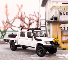 Load image into Gallery viewer, AB 1:64 White Land Cruiser J70 LC79 Pickup Truck Model Diecast Metal Car New