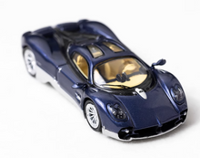 Load image into Gallery viewer, CCA 1:64 Navy Blue Silver Utopia Racing Sports Model Diecast Metal Car New Collection