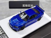 Load image into Gallery viewer, BZMW 1:64 Blue Skyline GTR R34 NISMO Z-Tune Sports Model Diecast Resin Car New Collection